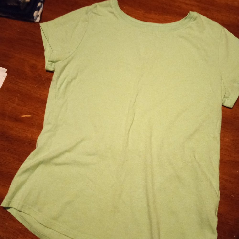 Wondernation-Pastel Green Tee